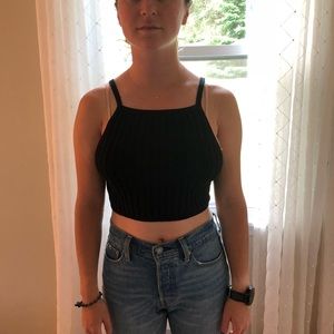 BDG black crop top
